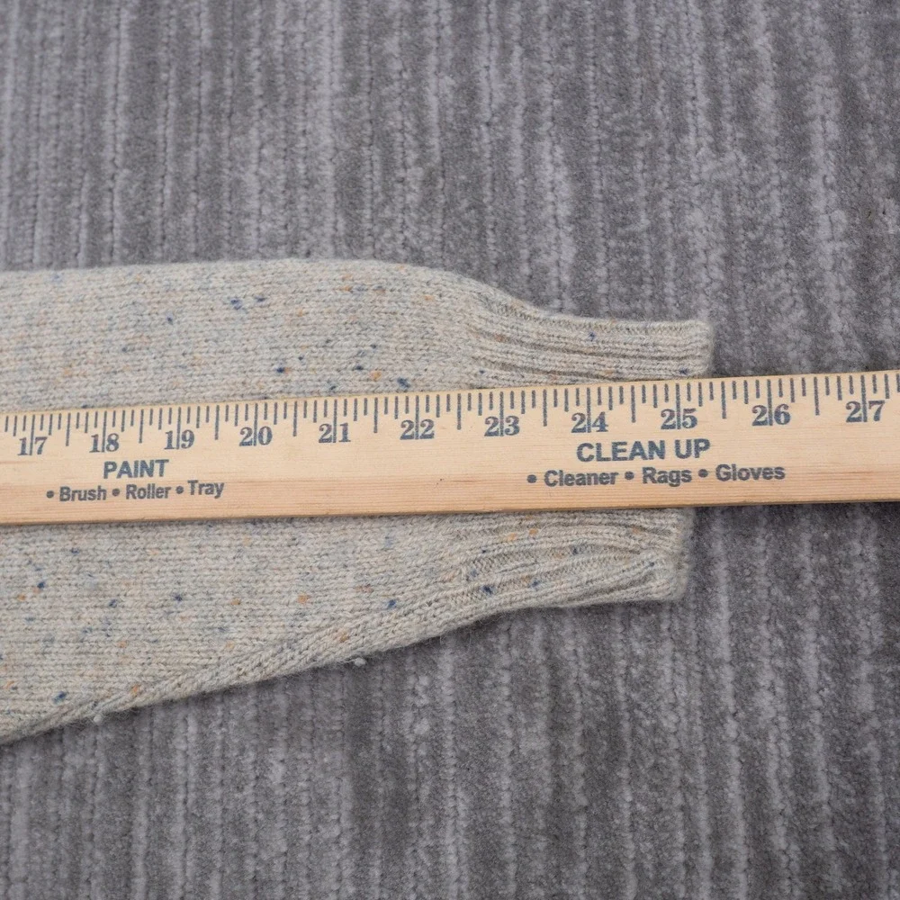 Vintage Country Squire Jantzen Shawl Collar Cable Knit Sweater Beige Mens Large